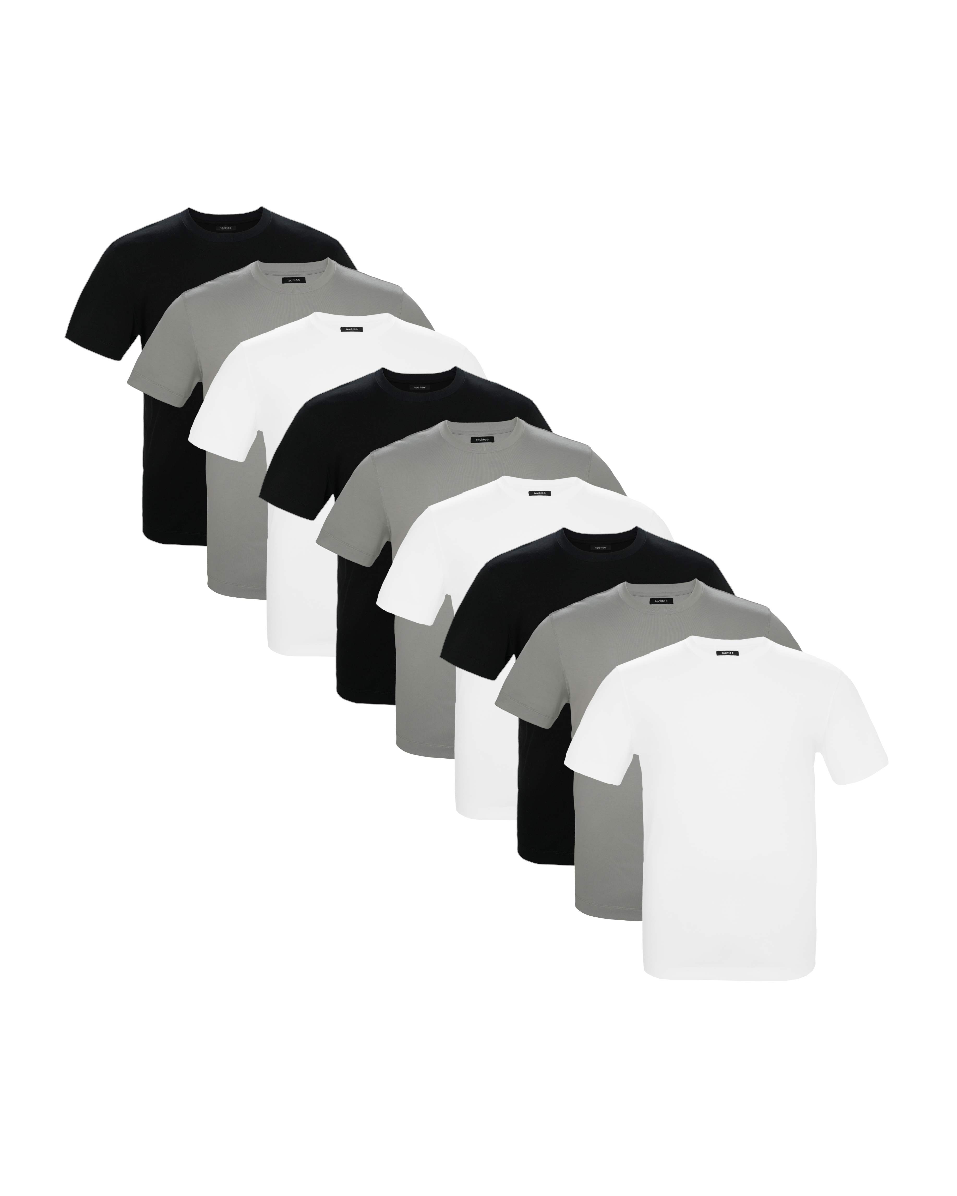 TechTee 9-Pack Stylish Comfortable T-Shirt Bundle
