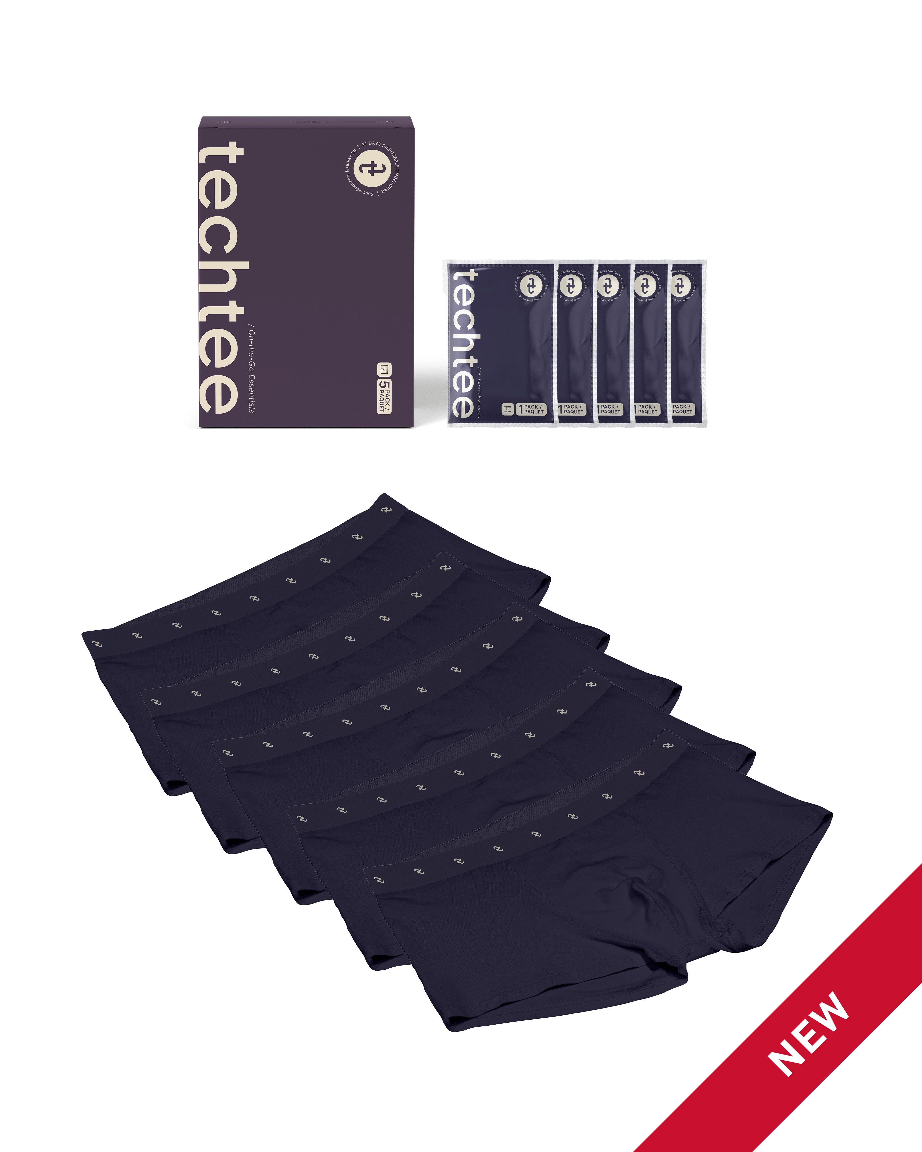 On-The-Go Essentials | 5 in 1 Disposable Underwear